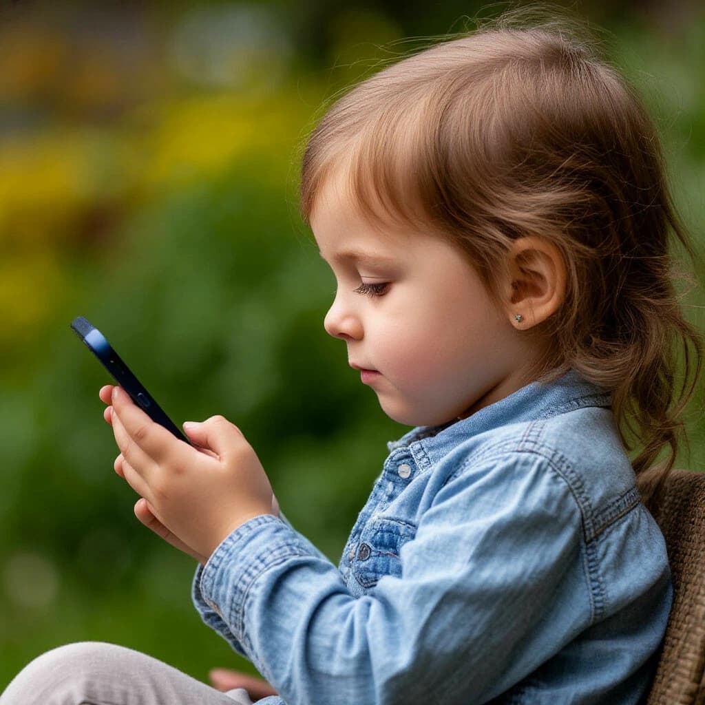 Дети среди гаджетов